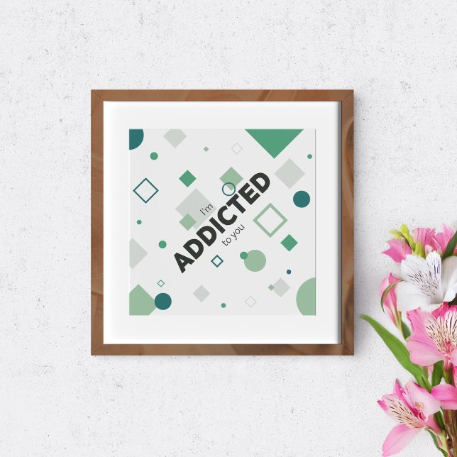 Pôster Sou viciado em você. (Criador carregado)