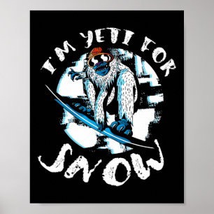 Poster Sou Yeti para Sasquatch Snowboard S