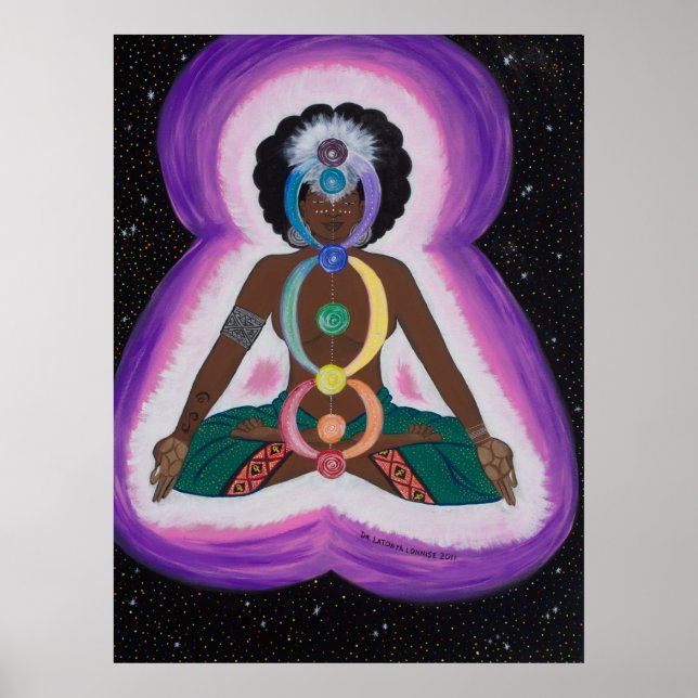 Poster Soul Sista Meditando sobre as Chakras (Frente)