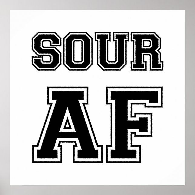 POSTER SOUR AF (Frente)