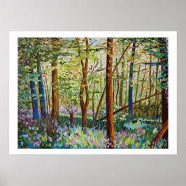 Poster Sous-bois au printempérie