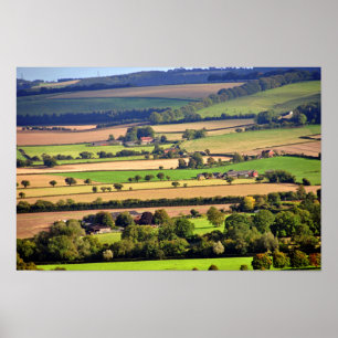 Poster South Downs Beacon Hill Hampshire Inglaterra