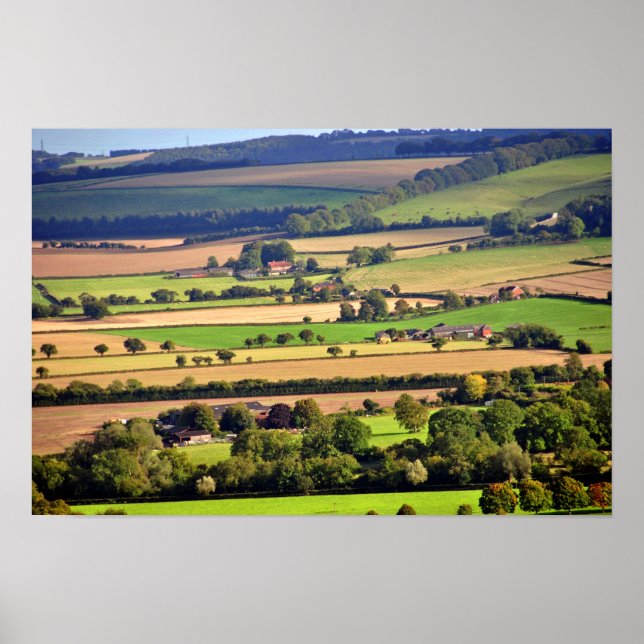 Poster South Downs Beacon Hill Hampshire Inglaterra (Frente)