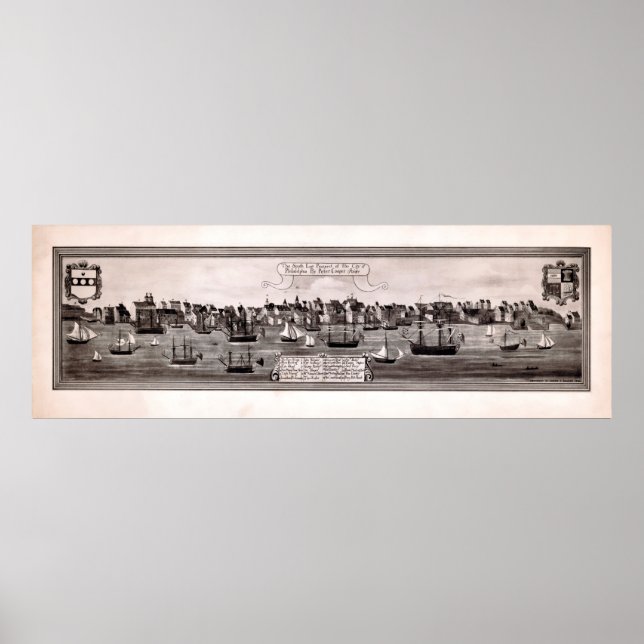 Poster South East Prospect of the City of Philadelphia (Frente)