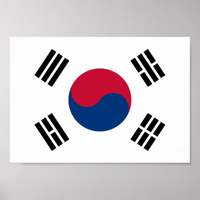 Poster South Korea flag (Frente)