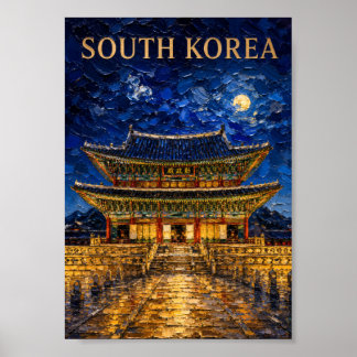 Poster South Korea: Mystic Night Seoul Art Souvenir