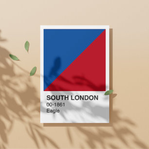 Pôster South London Eagle - fronteira branca