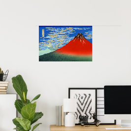 Poster South Wind, Clear Sky Katsushika Hokusai 1830