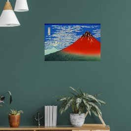 Poster South Wind, Clear Sky Katsushika Hokusai 1830