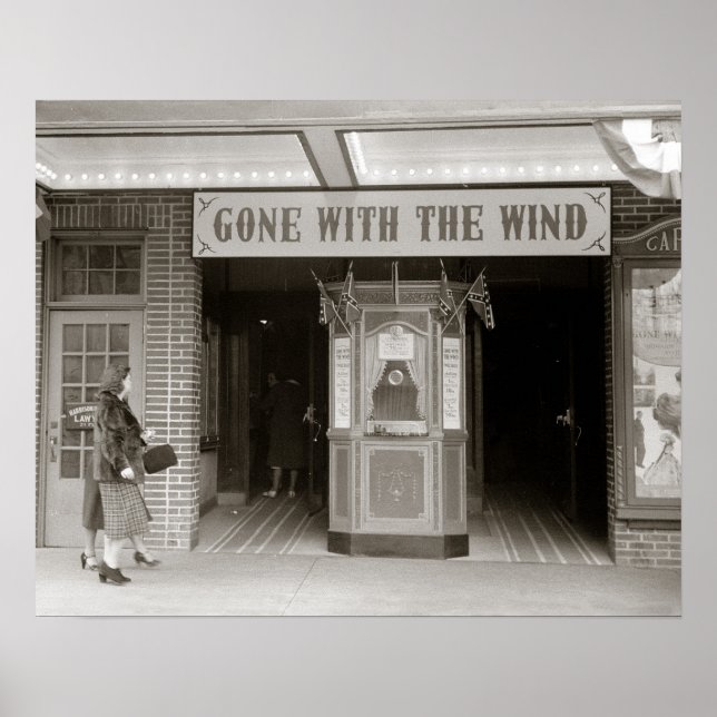 Poster Southern Movie House, 1940. Vintage Photo (Frente)