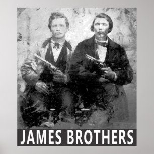 POSTER SOUTHERN OUTLARES FRANK & JESSE JAMES