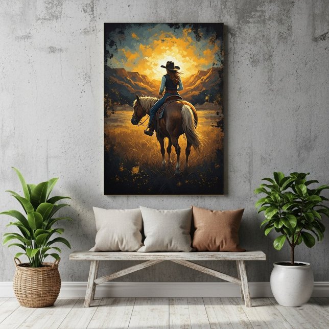 Pôster Southwestern Painted Western Print Poster (Criador carregado)