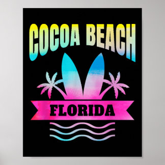 Poster Souvenir da Flórida de Ccoa Beach