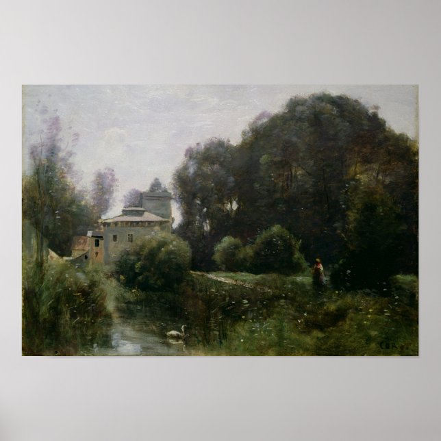 Pôster Souvenir da Villa Borghezio, 1855 (Frente)