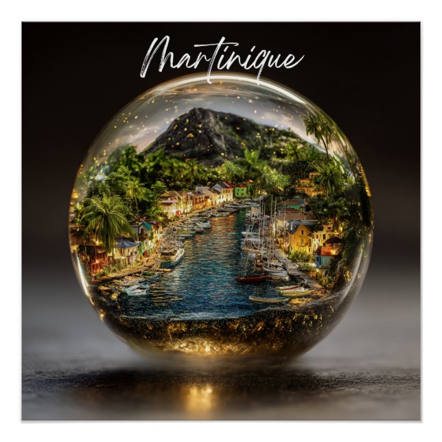 Pôster Souvenir Enchanté Martinique (Frente)