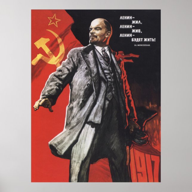 Poster soviético Lenin (Frente)