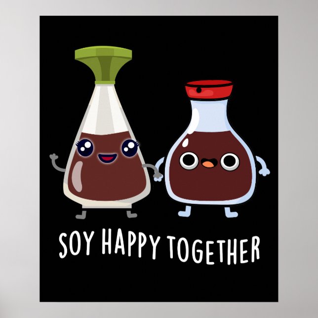 Poster Soy Happy Juntos Soy Molho Pun Dark BG (Frente)