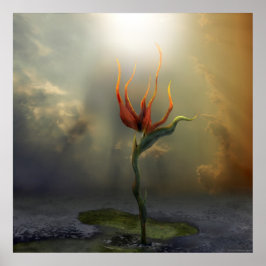 Pôster Sozinha | Arte digital surreal