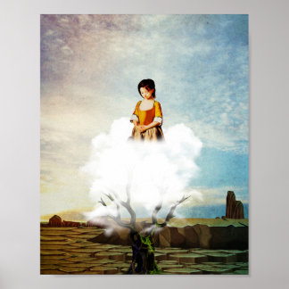 Poster sozinho no deserto