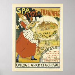 Poster Spa Cafe Vintage Publicidade Francesa
