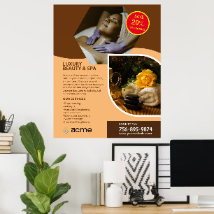 Poster Spa Center Personalizado