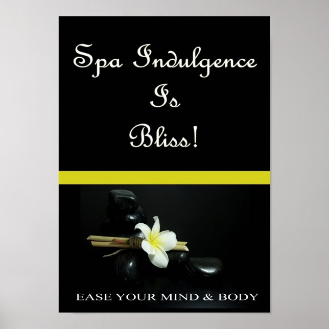 Poster Spa Indulgence Is Bliss (Frente)