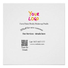 Pôster Spa massage salon discount offer services contact 