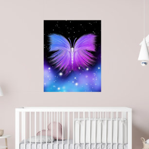Poster Space Fantasy Butterfly Cosmic