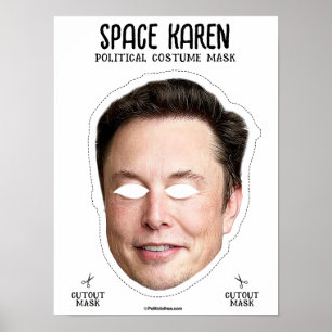 Poster Space Karen Costume Mask