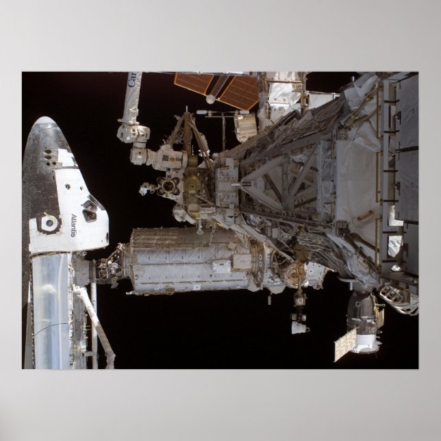Pôster Space Shuttle Atlantis & ISS (STS-115) (Frente)