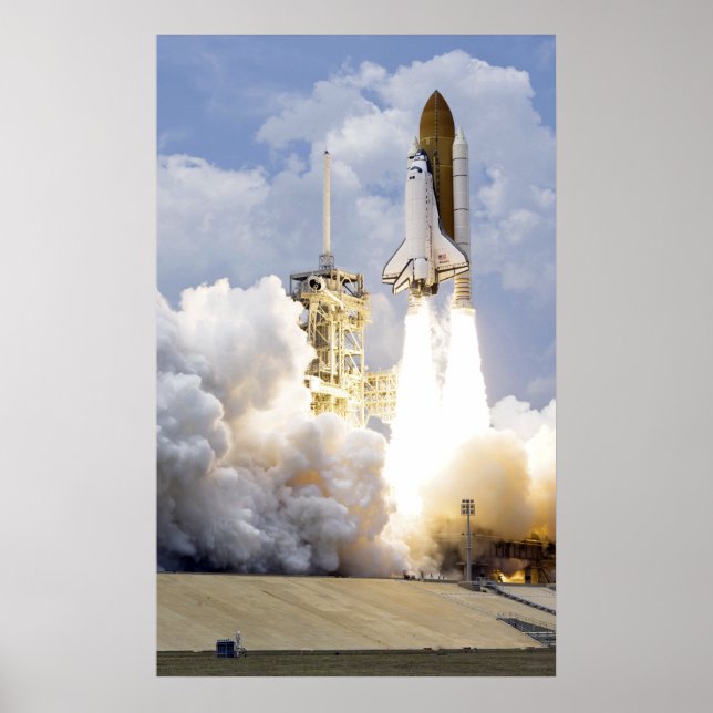 Poster Space Shuttle Atlantis se levanta (Frente)