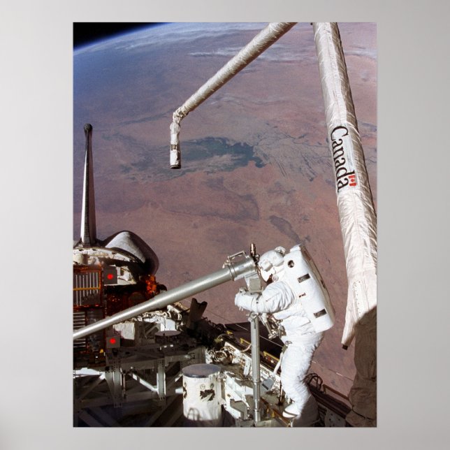 Poster Spacewalk a bordo do Shuttle Columbia (STS-87) (Frente)