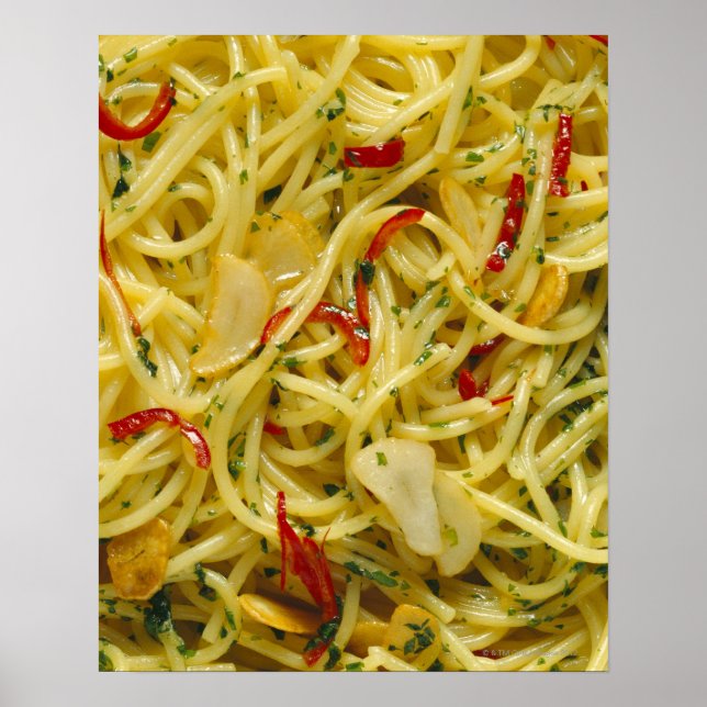 Pôster Spaghetti Aglio; Olio e Peperoncino (Frente)