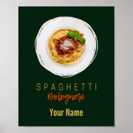 Poster Spaghetti bolognese macarrão-macarrão