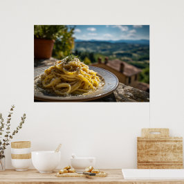 Poster Spaghetti Cacio e Pepe
