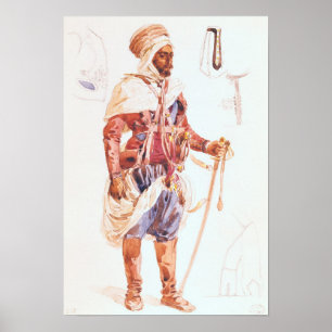 Pôster Spahi com sua espada, c.1854