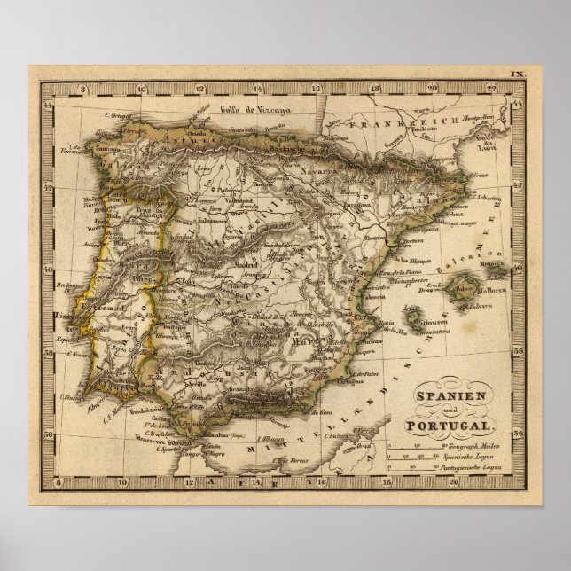Pôster Spain and Portugal 9 (Frente)