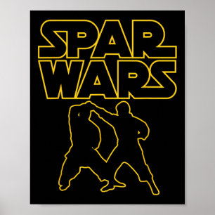 Poster Spar Wars Artes Marciais Taekwondo Caratê O Engraç