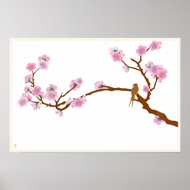 Poster Sparrow na Árvore (Frente)