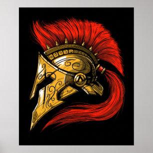 Poster Spartan Helmet