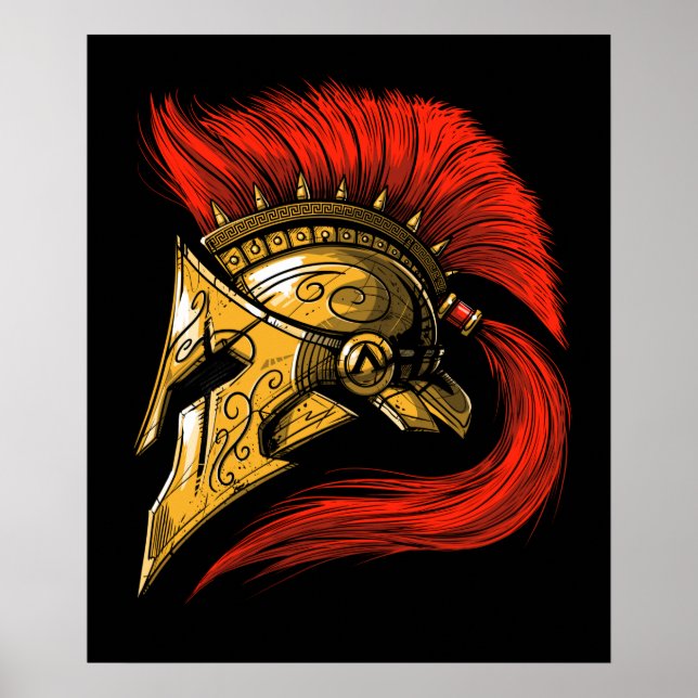 Poster Spartan Helmet (Frente)