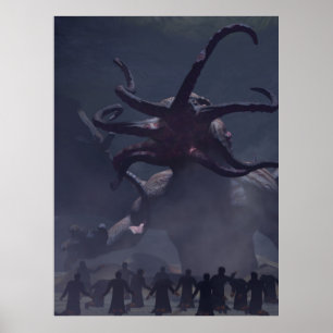 Pôster Spawn da estrela de Cthulhu