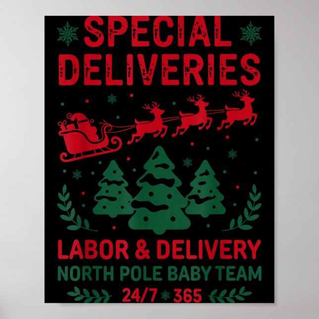 Poster Special Deliveries Labor And Delivery Baby Nurse C (Frente)