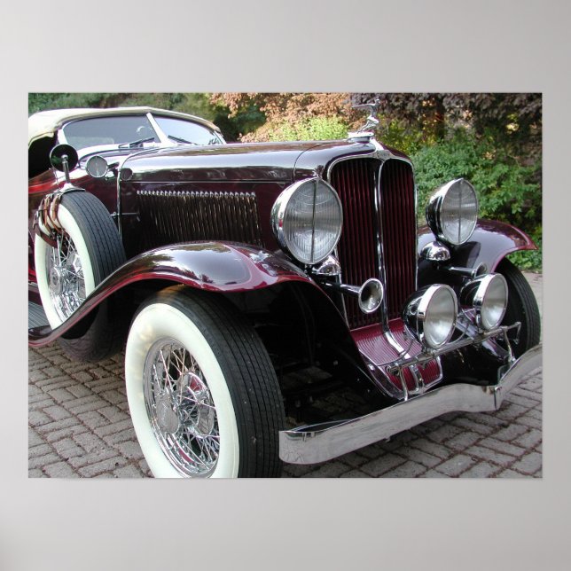 Pôster Speedster Auburn Boattail 1932 (Frente)