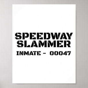 Poster Speedway Slammer. Prisão presidiária 47 Figurino _