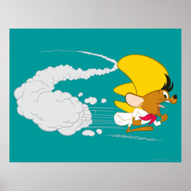 Poster SPEEDY GONZALES™ Correndo em Cores (Frente)