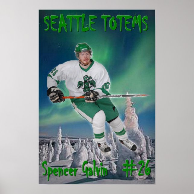 Poster Spencer Galvin - Seattle Totems (Frente)