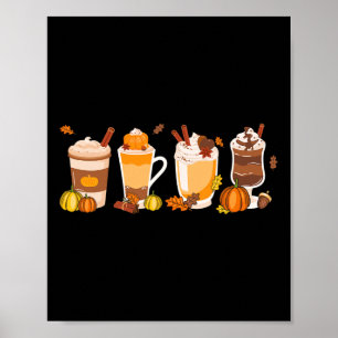 Poster Spice Coffee Fall Latey Fall Autumn Season Hello F