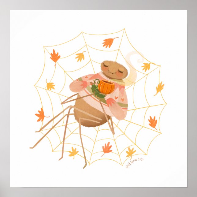 Poster Spice Cuja Aranha Cuja Pumpkin Foi Halloween (Frente)