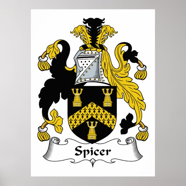 Poster Spicer Family Crest (Frente)